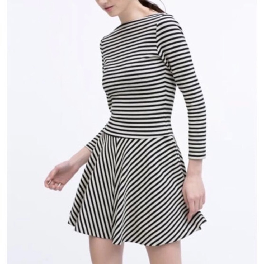 ZARA Black & White Dress
